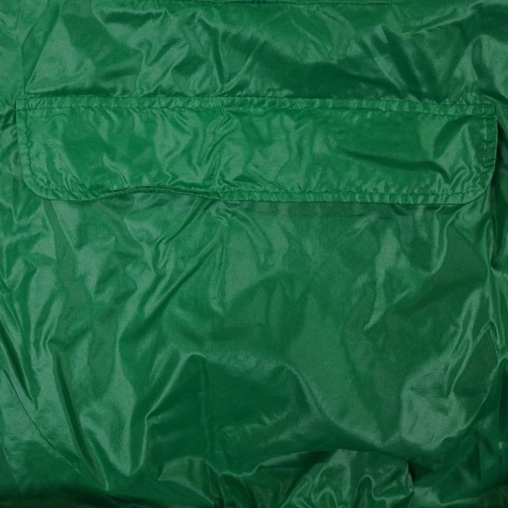 VTG‎ Izod Lacoste Anorak Mens Large Green Packable Windbreaker Hooded Jacket Y2K